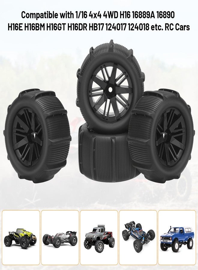 daitoku 1/16 RC Tires, daitoku RC Paddles Buggy Tires 12mm Hex Hub RC Car Beach Tires for SCY MJX HBX H16 16889 16890 16890A H16E H16BM H16GT H16DR HB17 144001 144002 124016 Master RC Car - Image 3